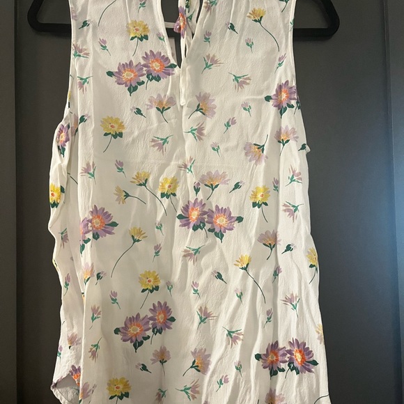 Ann Taylor loft, floral, tank top, loose size, medium - Picture 3 of 5